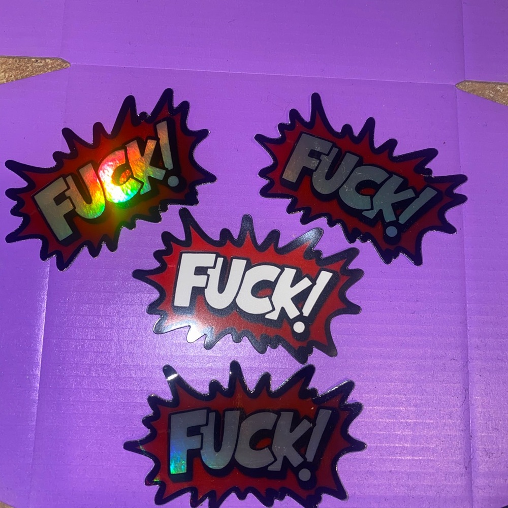 Ftp F Everyone 3 Stickers one magnet set mint !